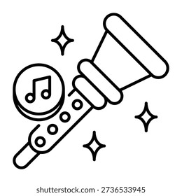 This Shehnai icon is suitable for the Holi Festival in India.