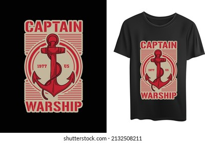 This is a Ship Anchor Vector T-shirt.You can use anywhere you want