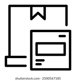 This Shipping Box icon is suitable for Groceries, Shopping, Ecommerce, etc.