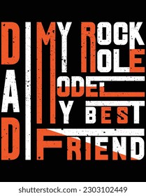 This shirt celebrates the dad who's always been my role model, my rock, and my best friend. Thank you for everything Dad. 
