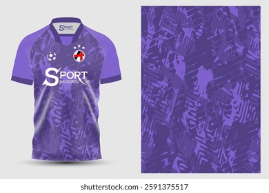 This shirt is a football shirt designed in dark purple tones. It has a modern and dynamic graphic pattern. It is also beautiful and can be worn on many occasions.