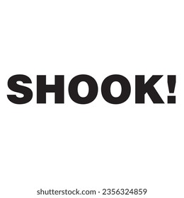 This is a Shook! typography design.
