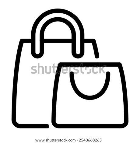This Shopping bag icon is suitable for shopping, online shopping, etc.