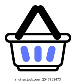 This Shopping basket icon is suitable for shopping, online shopping, etc.