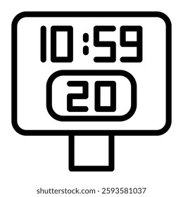 This Shot Clock icon is suitable for Basketball, Sport Event, etc