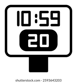 This Shot Clock icon is suitable for Basketball, Sport Event, etc