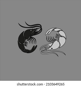 this is the shrimp logo in black and white which symbolizes speed and intelligence.