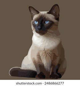 This is a Siamese Cat (Felis catus)