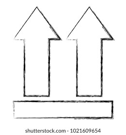 this side up arrows sign