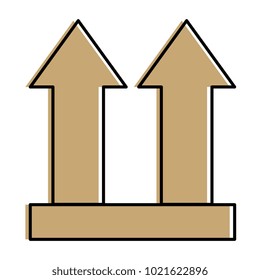 this side up arrows sign