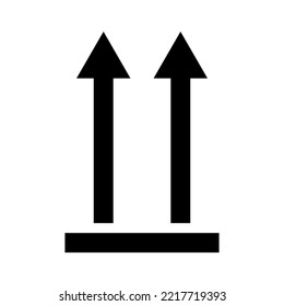This Side Up icon symbol on white background.Vector illustration.