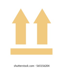 This side up  icon vector. 