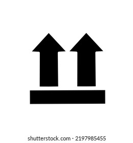 this side up packaging icon with simple design