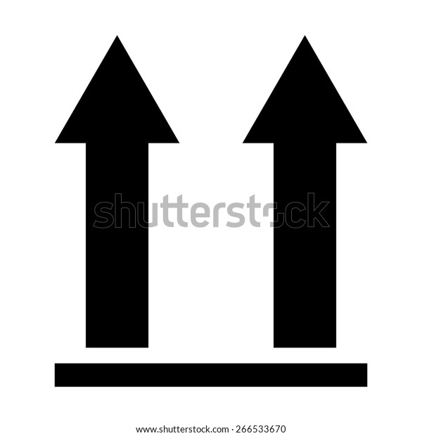 Download This Side Packaging Symbol On White Stock Vector (Royalty ...