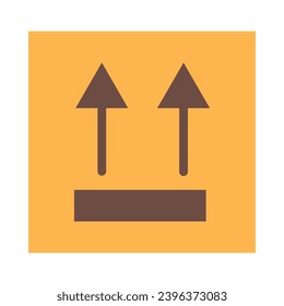 This Side Up Vector Flat Icon For Personal And Commercial Use.
