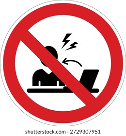 Esta señal indica que está prohibido hablar a voz alta o comunicarse vocalmente cerca de las computadoras. Ideal para espacios de trabajo silenciosos, Bibliotecas o áreas de estudio.