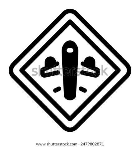 This Signage icon is suitable for airport, aviation, transportation, etc.