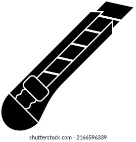 This is a silhouette of a cutter. It has no background.