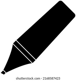 Das ist eine Silhouette eines hochauflösenden Pens. Es hat keinen Hintergrund.