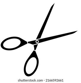 This Silhouette Scissor Has No Background Stock Vector (Royalty Free ...