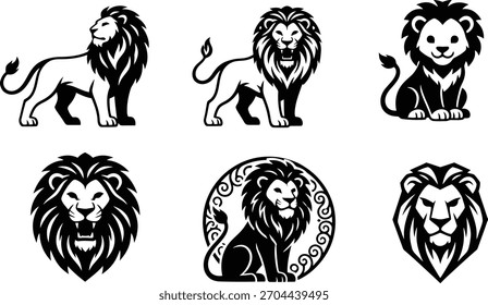 This is silhouettes of stylized lions!