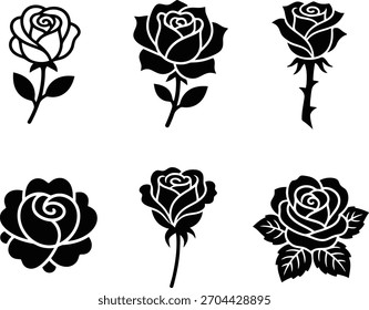 This is silhouettes of stylized roses!