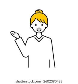 This is a simple "adult" upper body pose illustration.