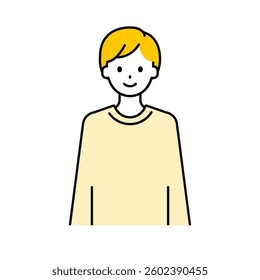 This is a simple "adult" upper body pose illustration.