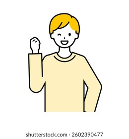 This is a simple "adult" upper body pose illustration.