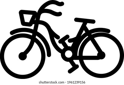 this is a simple bike transportation icon