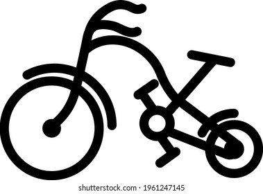 este es un sencillo icono del transporte en bicicleta