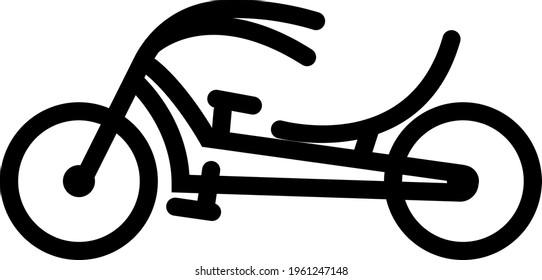 este es un sencillo icono del transporte en bicicleta