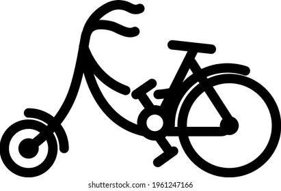 this is a simple bike transportation icon
