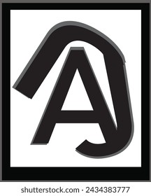 This simple black logo is very attractive for a modern brand
