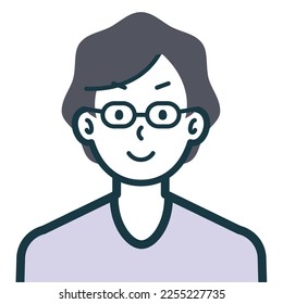 Das ist eine einfache, buchstäbliche Abbildung einer Person.