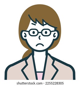 This is a simple bust shot illustration of a person.