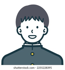 This is a simple bust shot illustration of a person.
