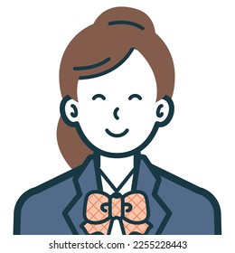 This is a simple bust shot illustration of a person.