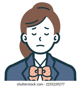This is a simple bust shot illustration of a person.