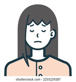 This is a simple bust shot illustration of a person.
