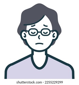 This is a simple bust shot illustration of a person.