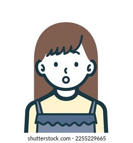 This is a simple bust shot illustration of a person.