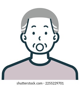 This is a simple bust shot illustration of a person.