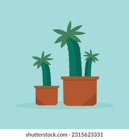 This is a simple cactus illustration, you can use it as an element of a poster or other, simple flat design