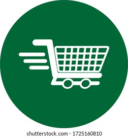 This simple cart icon flat style for web design
