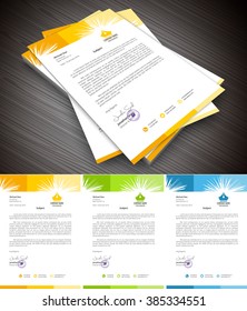 This is simple and creative letterhead for business and personal purpose usages. Well organized and layered. Easy to edit.
