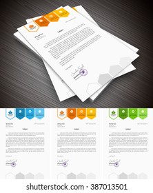 This is simple and creative letterhead for business and personal purpose usages. Well organized and layered. Easy to edit.
