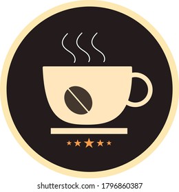 This is a simple cup of coffee on a dark background, coffee time, coffee, coffee house.
