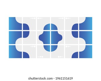 Este es un diseño simple de contenido de medios sociales en un estilo de flujo de agua