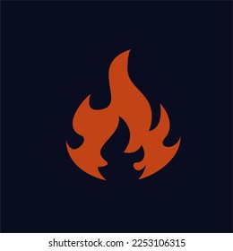 This simple and elegant fire vector is perfect as a logo.